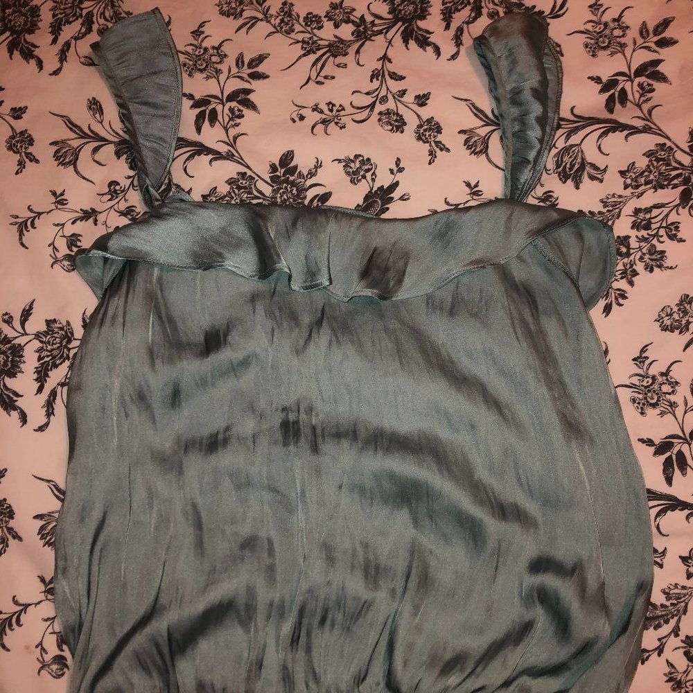 Teal Silk Camisole
